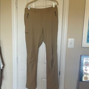 Columbia lightweight pants, tan, size 34